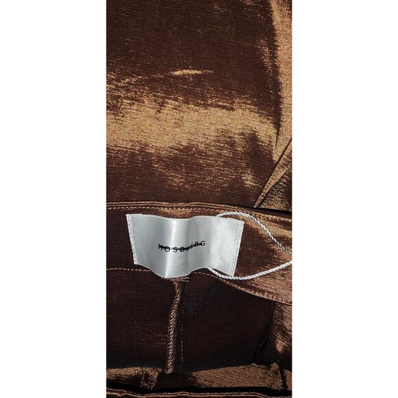 New Free People x Hosbjerg Elora Flare Pants $168 EU MEDIUM/US 6 Metallic Walnut - Picture 9 of 10